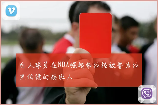 白人球员在NBA崛起弗拉格被誉为拉里伯德的接班人
